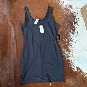 Express Black Body Contour Dress